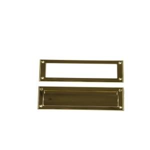 Gibraltar Mailboxes Steel Mail Slot in Brass MS00BR03