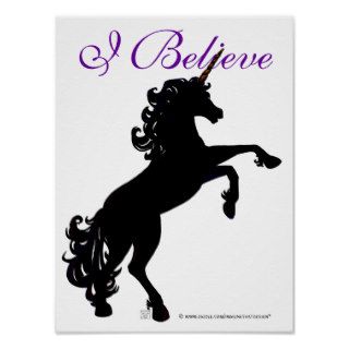 Unicorn Silhouette Posters