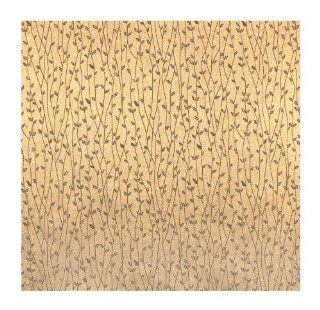 York Wallcoverings 661415 Leaf Study Wallpaper, Metallic Gold    