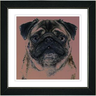 Studio Works Modern 'Pug Dog' Framed Print Framed Art
