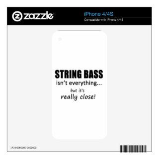 String Bass Isn't Everything Decals For iPhone 4S