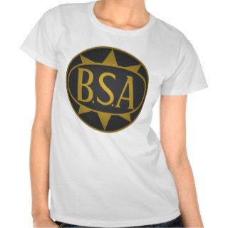 BSA Gold Star Motorcycle Badge Tee Shirts