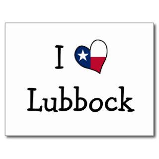I Love Lubbock Texas Postcard