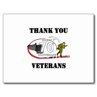 Thank you veterans   Thank you veterans Postcard