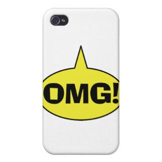 OMG Word Balloon iPhone 4 Cover