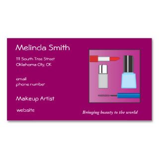 Make Up Artist Business Cards