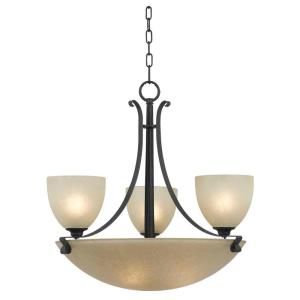 Kenroy Home Willoughby 6 Light Forged Graphite Chandelier 91914FGRPH