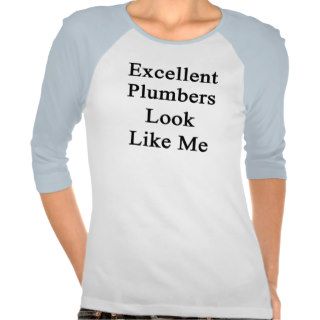Excellent Plumbers Look Like Me T Shirts