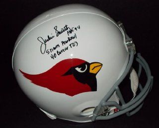 Jackie Smith Autographed St.Louis Cardinals Full Size Helmet w/ Career Stats at 's Sports Collectibles Store