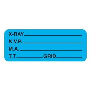 X Ray K.V.P. 2 1/4" x 7/8" Lt Blue Label (Roll of 420)  File Folder Labels 