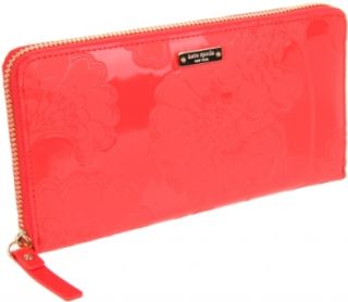 Kate Spade New York Japanese Floral Embossed Lacey Wallet,Coral,One Size Shoes