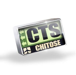 Floating Charm Airportcode CTS Chitose Fits Glass Lockets, Neonblond NEONBLOND Jewelry