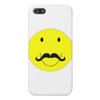 Happy Face Mustache Cases For iPhone 5