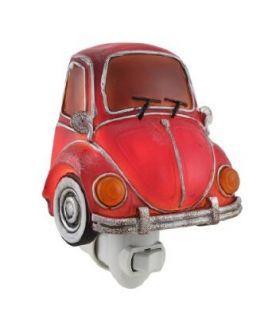 Red 1960`s Classic Buggy Plug In Night Light with On/Off Switch    