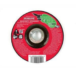 Diablo 4 1/2 in. x1/4 in. x7/8 in. Masonry Grinding Disc with Depressed Center DBD045250701C