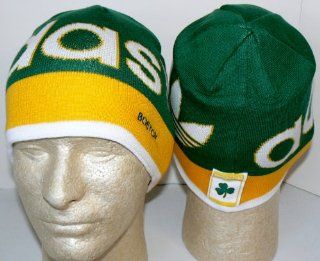 NBA Officially Licensed Boston Celtics Hardwood Classics Cuffless Knit Beanie Hat Cap Lid Toque  Sports Fan Beanies  Sports & Outdoors