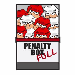 funny penalty box full ice hockey sports design photo cut out