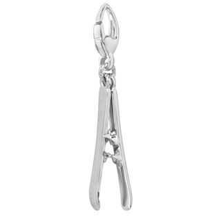 Sterling Silver Skis Charm Silver Charms