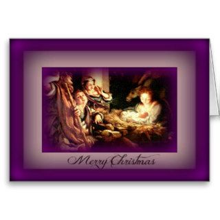 ''Merry Christmas'' card nativity scene