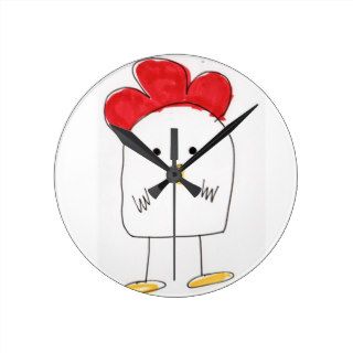 Cute Chicken Dolby Doodle Clock