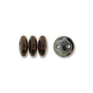 Czech 6mm Lentil Beads IRIS BROWN (50)