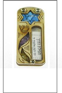 Car Mezuzah   Handmade in Israel Star of David Wood and Gem Stone Design  Other Products  