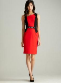Teri Jon Red & Black Short Dress Teri Jon Casual Dresses