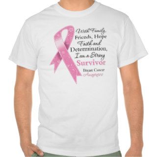 Breast Cancer Support Strong Survivor Tshirts