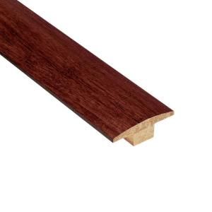 Home Legend Strand Woven Cherry 7/16 in. Thick x 2 in. Wide x 78 in. Length Bamboo T Molding HL203TM