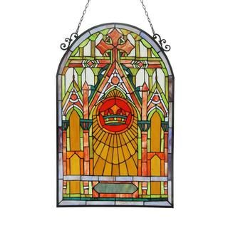Tiffany Style Cathedral Design Stained Glass Panel Stained Glass Panels