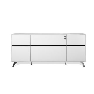 Jesper Office 400 73 Storage Credenza X493 WH / X493 ZE Finish White Lacquer