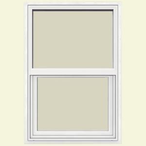 JELD WEN V 1500 Series Single Hung Vinyl Windows, 24 in. x 36 in., White, with Low E Glass 8A2089