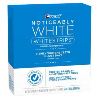 Crest Noticeably White Whitestrips Dental Whitening Kit   20 Strips