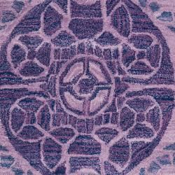Handmade Chatham Treasures Purple New Zealand Wool Rug (4' x 6') Safavieh 3x5   4x6 Rugs