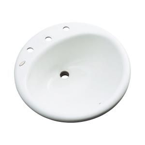Clarington Drop in Bathroom Sink in White 96800