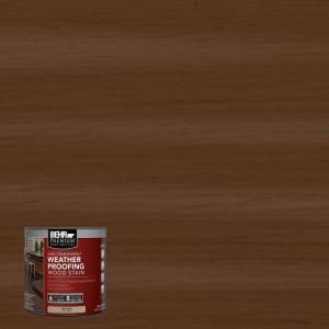 BEHR Premium 8 oz. #ST129 Chocolate Semi Transparent Weatherproofing Wood Stain Sample 507716