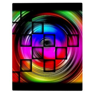 Abstract Color Wheel Display Plaque