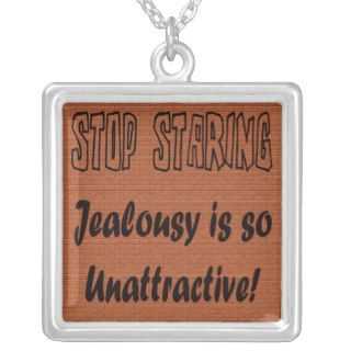 Stop Staring Funny Necklaces