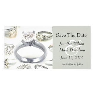 Bling Rings Save The Date Photo Card