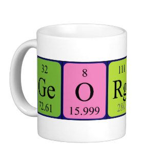 Georgina periodic table name mug