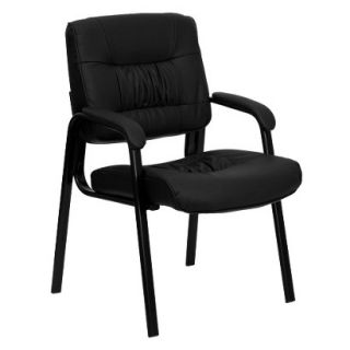 Armchair Belnick Leather Side Chair   Black