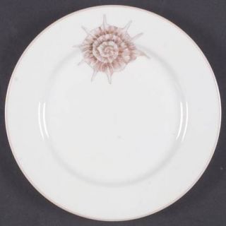 Fitz & Floyd Coquille Bread & Butter Plate, Fine China Dinnerware   Peach Shells