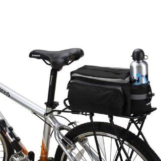 Danibos Outdoor Sport Cycling Bicycle Bike Multi functional Pannier Rear Seat Bag Rack Trunk Shoulder Handbag, Black  Bike Car Rack Accessories  Sports & Outdoors