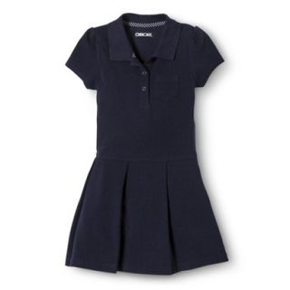 Cherokee Toddler Girls School Uniform Pleated Tennis Dress   Navy 3T