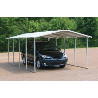 VersaTube Steel Carport/Shelter   20ft.L x 12ft.W x 6ft.H, 2 Inch Steel Frame,