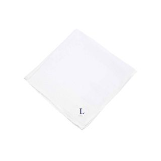 Personalized 3 pk. Hand Rolled Hankies, L, Mens