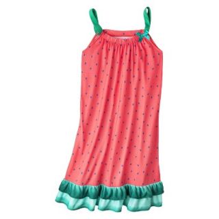 St. Eve Infant Toddler Girls Watermelon Strapless Nightgown   Coral 4T