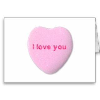 I Love You Candy Heart Card