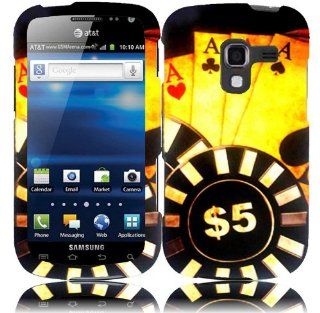 For Samsung Exhilarate i577 Hard Design Cover Case Ace Poker Cell Phones & Accessories