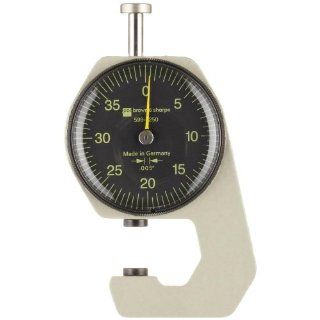 Brown & Sharpe 599 7250 Dial Thickness Gage, 0 0.2" Range, 0.005" Graduation Thickness Gauges